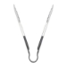Dura-Kool Tongs, Stainless Steel, 9.5", Silver/Black