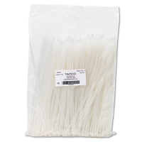 Nylon Cable Ties, 11 X 0.19, 50 Lb, Natural, 500/pack