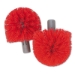 Replacement Heads For Ergo Toilet-Bowl-Brush System, Red, 2/