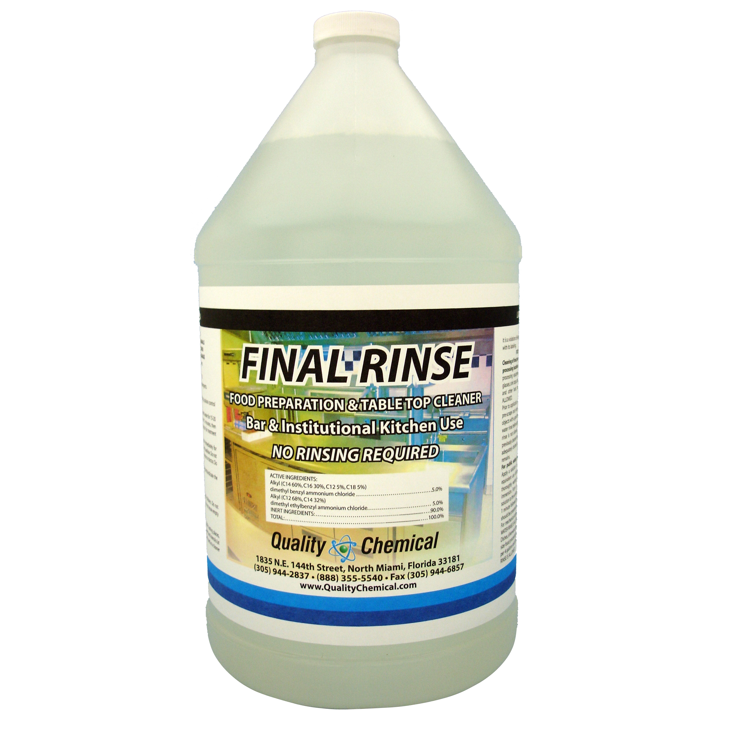 Final Rinse Food Prep Cleaning Solution