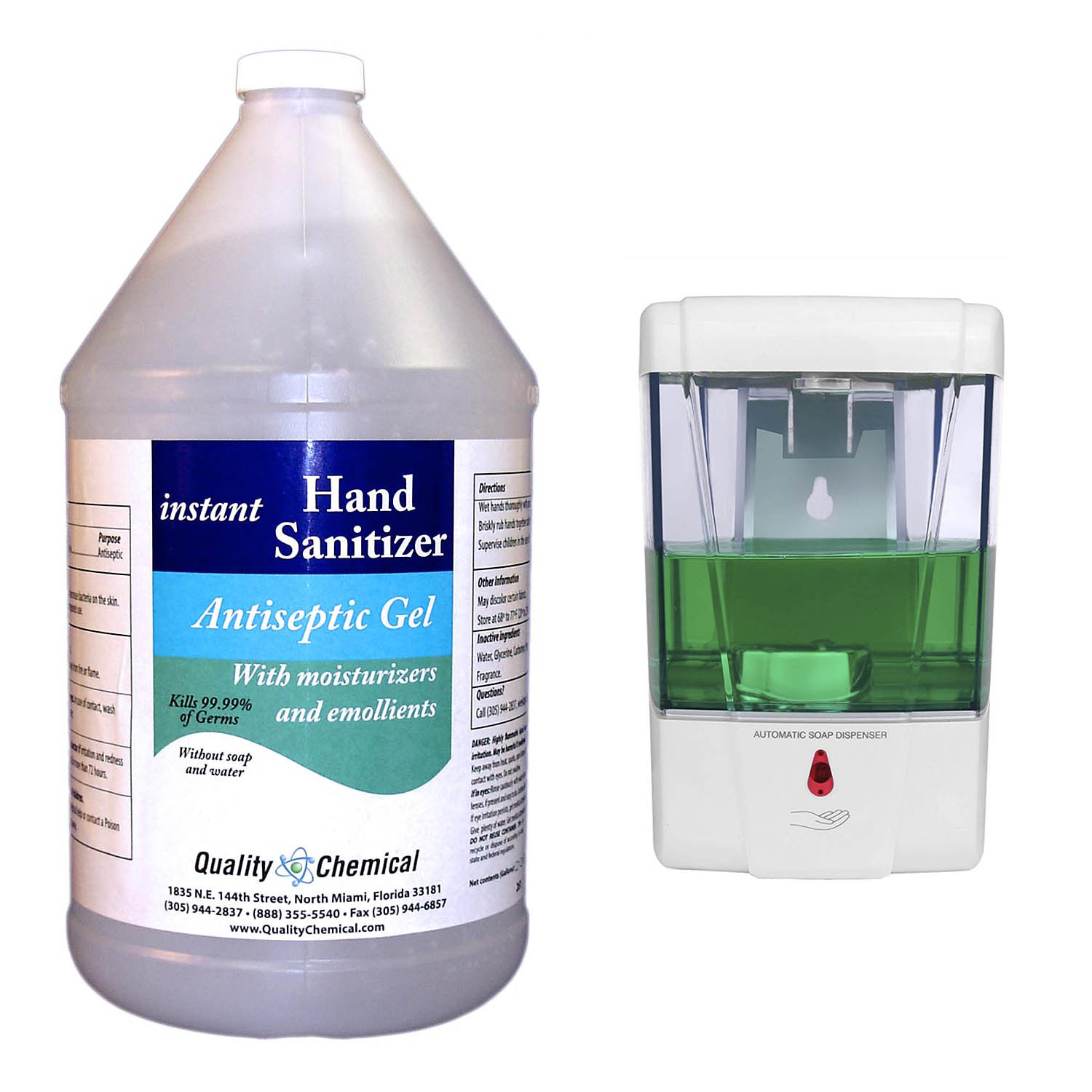 Hand Sanitizer with White Dispenser